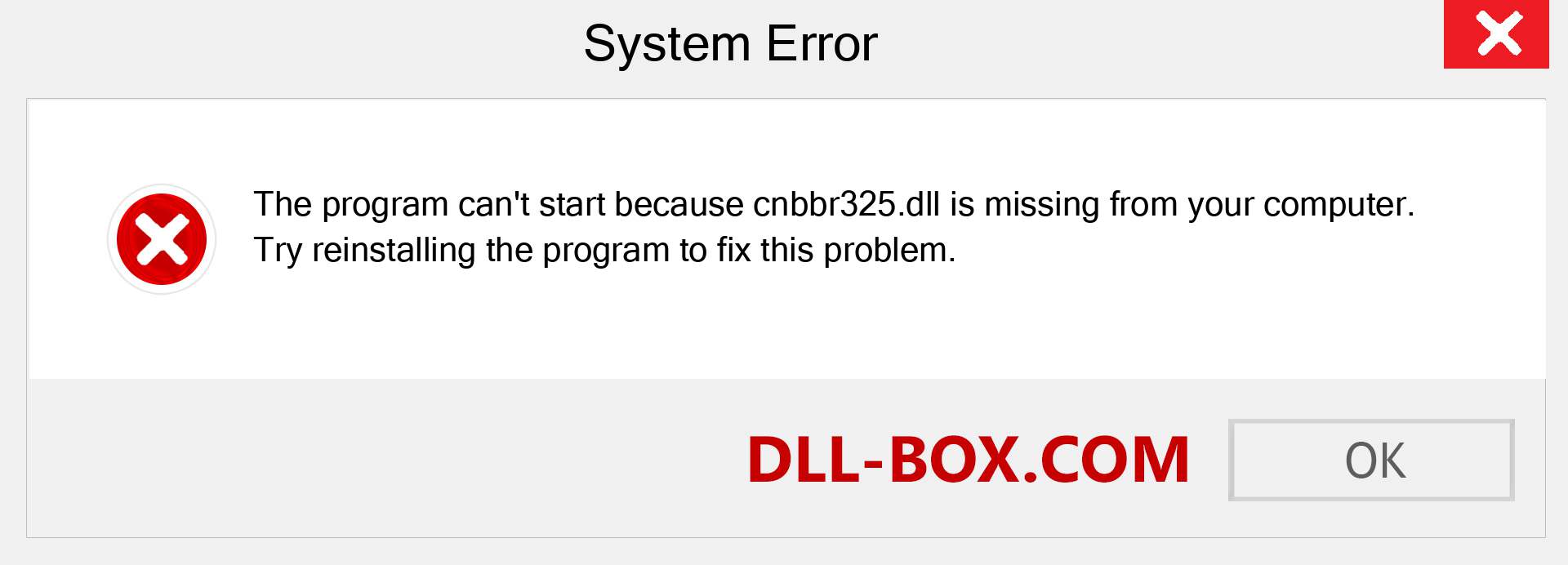  cnbbr325.dll file is missing?. Download for Windows 7, 8, 10 - Fix  cnbbr325 dll Missing Error on Windows, photos, images